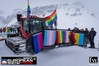 David-H Percussion performing at European Snow Pride 